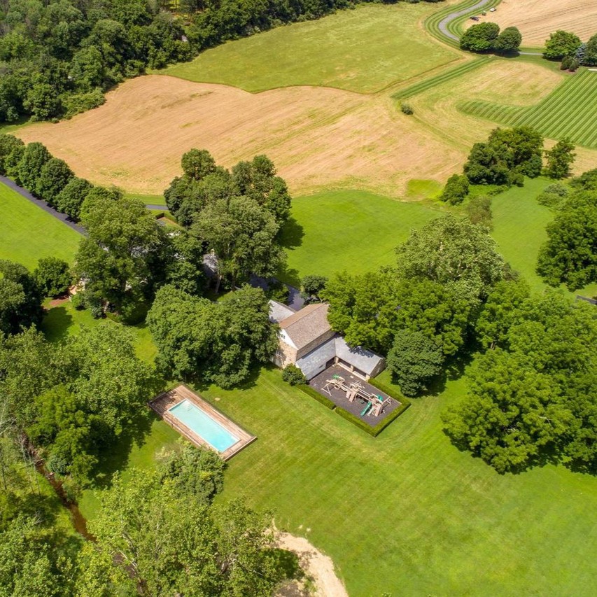Aerial View of Bradley Cooper’s Pennsylvania Farmhouse