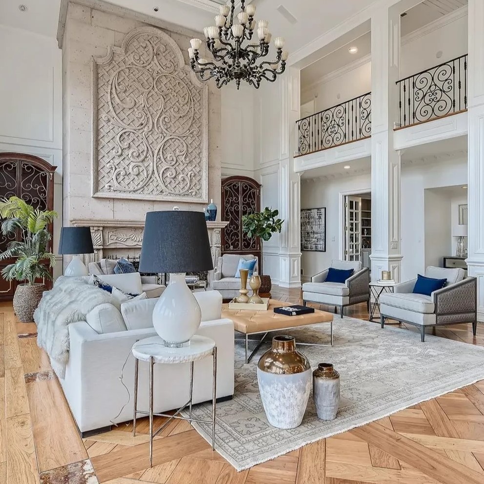 Living Room in Nikola Jokic’s Cherry Hills Home