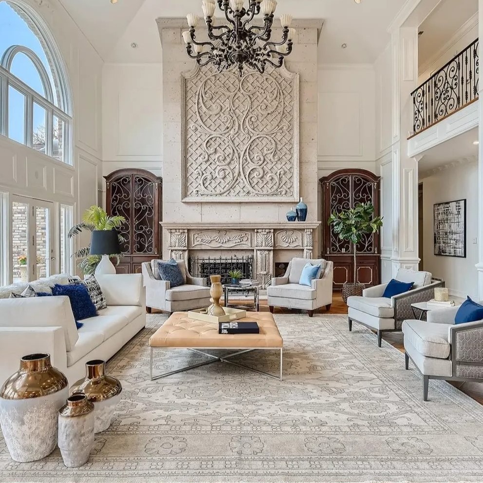 Living Room in Nikola Jokic’s Cherry Hills Home