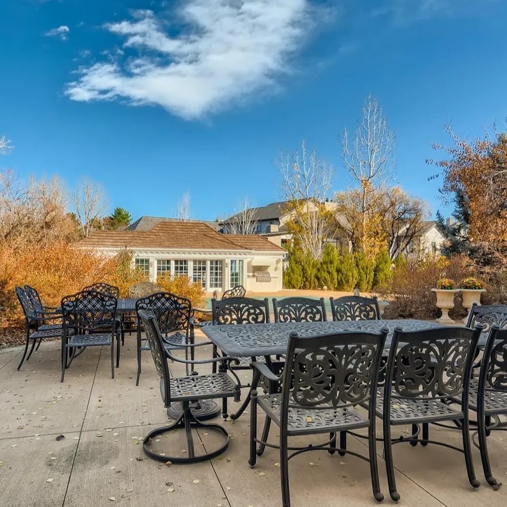 Outdoor Sitting Area in Nikola Jokic’s Cherry Hills Home