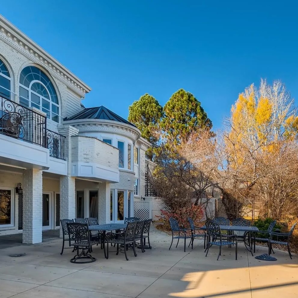 Outdoor Sitting Area in Nikola Jokic’s Cherry Hills Home