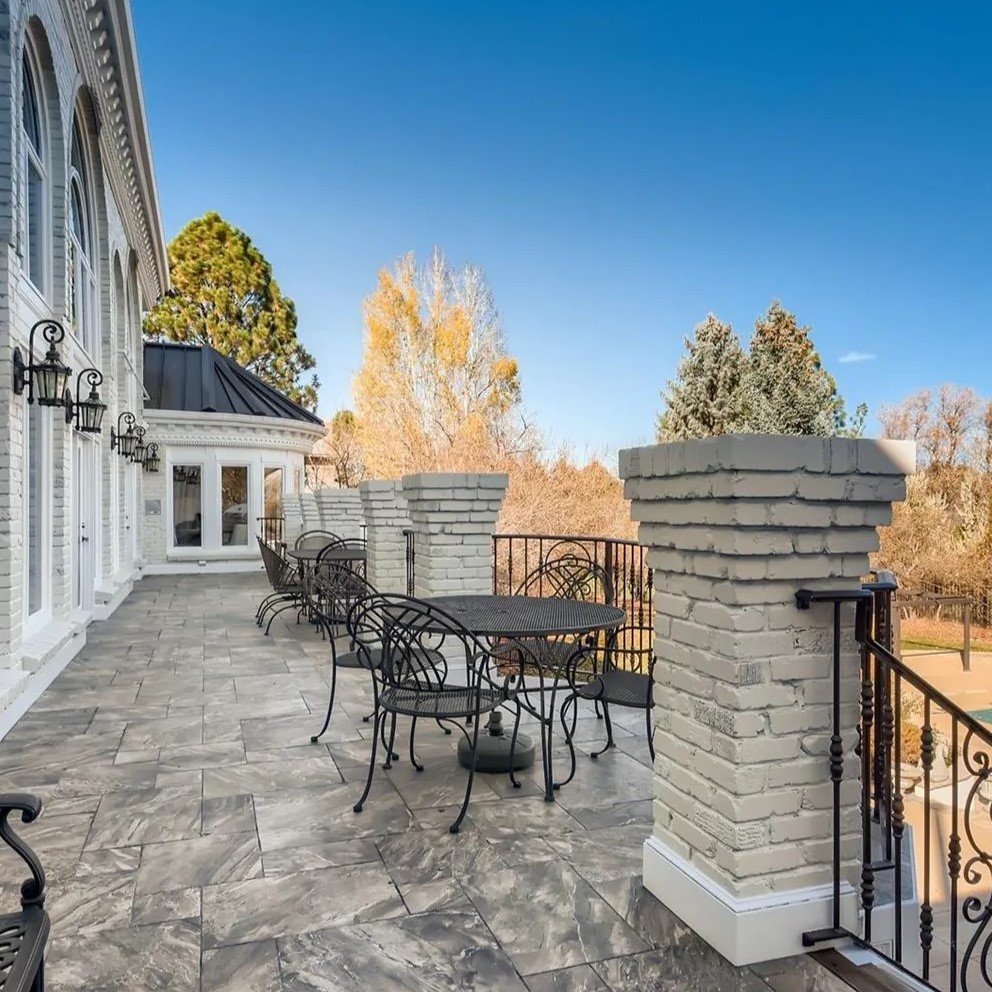 Balcony in Nikola Jokic’s Cherry Hills Home