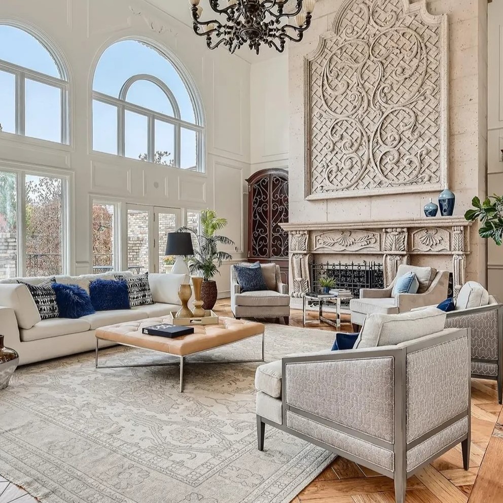Living Room in Nikola Jokic’s Cherry Hills Home
