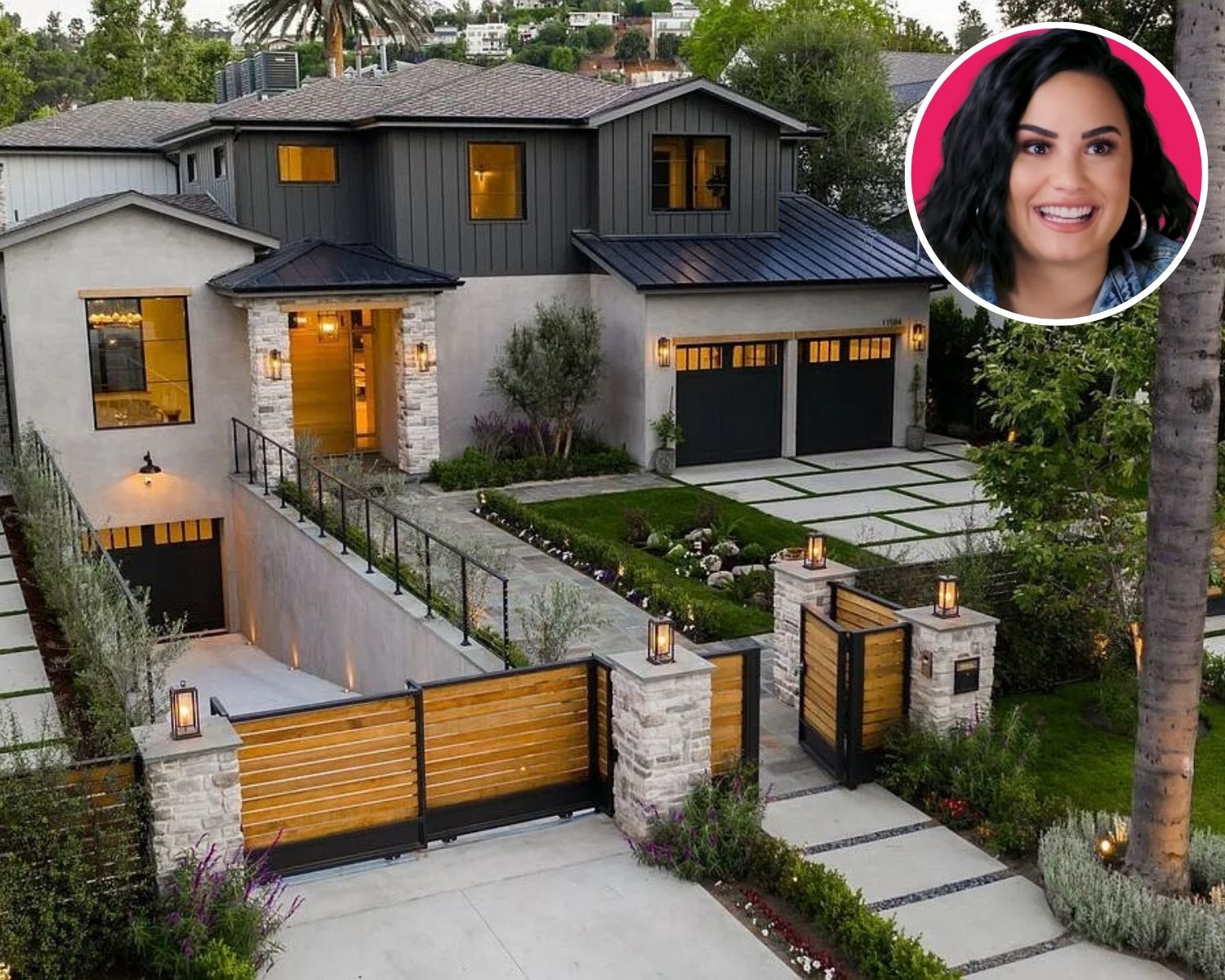 Front of Demi Lovato’s CA Home