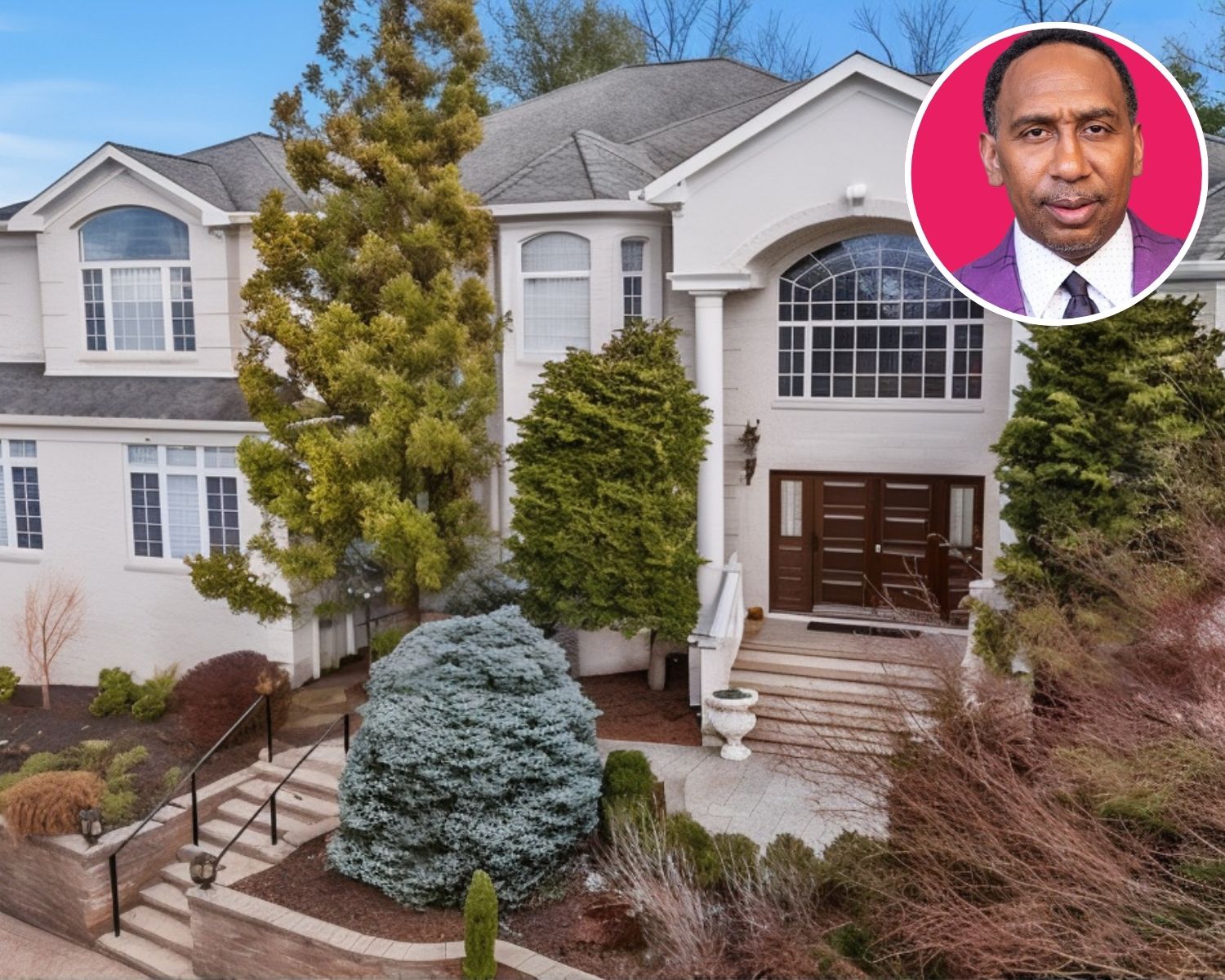 Front of Stephen A. Smith’s NJ Home